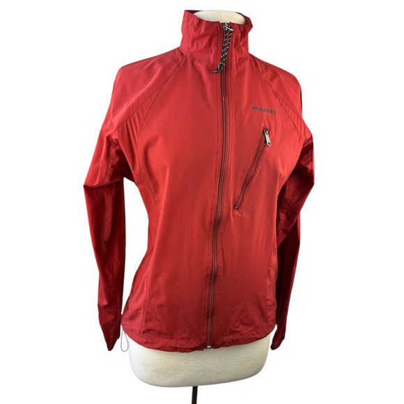 Patagonia 02 Vtg Y2k Stretch Velocity Shell Jacket Full Zip Red Women's Small - Picture 3 of 16